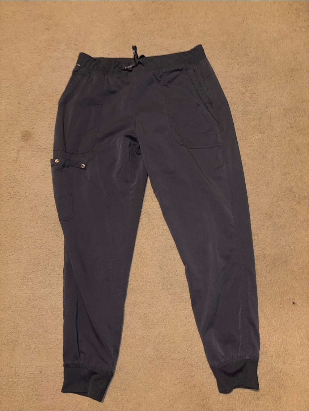 Med Couture Women's Gray Jogger Scrub Pants with Cargo Pocket